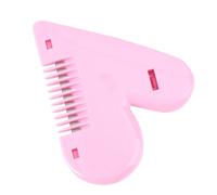 MAGICLULU Peine para Cortar Puntas Abiertas de Mujer Doble Peine Rosa de Plástico, Herramienta Portátil para Reparación y Estilizado Sencillo del Cabello