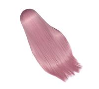 MAGICLULU Peluca Larga Rosa Pastel de Pelo Sintético para Mujer y Niña Resistente al Calor Diseño Ajustable para Cosplay y Uso Diario