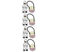 MAGICLULU Piezas Anillo De Pelo Lazos De Pelo De De Caballo Bandas Elásticas Para El Cabello Traje De Niñas Lazos De Pelo Traje Dorado Horquilla Perder El Plastico Brazalete