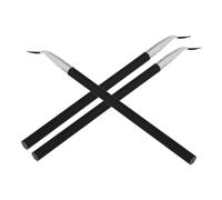 MAGICLULU Pincel Delineador de Ojos 3 Piezas Mango Largo de Pelo Natural de Caballo Ángulo Preciso Multiusos para Labios y Cejas Maquillaje Diario Portátil