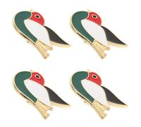 MAGICLULU Pines de Solapa Bandera de Palestina 4 Piezas, Broches de Aleación Metálica Pequeños Diseño de Pájaro, Accesorios para Ropa y Decoración en Fiestas Deportivas y Eventos