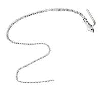 MAGICLULU Pinza Cabello de Mujer Diseño de Serpiente y Cadena Larga Pasador Brillante Plateado Accesorio para Peinados en Fiestas y Uso Diario Horquilla Decorativa Elegante