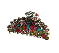 MAGICLULU Pinza Pelo Retro Diseño Corazón y Material Resistente, 7 Colores, Clip de Sujeción Fuerte, Accesorio para Mujeres en Eventos y Rutinas Diarias