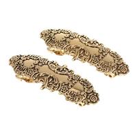 MAGICLULU Pinzas Cabello Vintage de Aleación Metálica, Pasadores Grandes Retro Dorados, 2 Piezas, Accesorios para Cabello Mujer, Clips Decorativos para Uso Diario y Ocasiones Obsequios