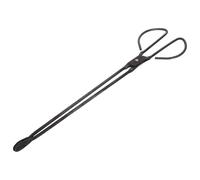MAGICLULU Pinzas de Acero Cabeza Plana de 48cm para Recoger Briquetas y Leña, Mango Ergonómico y Control Preciso para Chimeneas y Fogatas en Exteriores y Camping