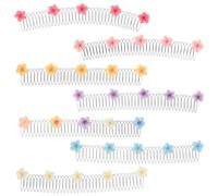 MAGICLULU Pinzas Invisibles Cabello 7 Piezas, Peine Elástico Ajustable y Horquillas Metálicas para Moño, Accesorio Portátil para Recoger y Organizar Cabello en Uso Diario