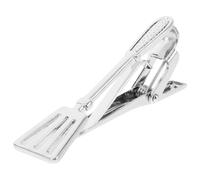 MAGICLULU Pinzas para Corbata de Hombre con Diseño Creativo de Espátula Accesorio de Moda para Bodas Fiestas y Traje Formal Clip Flexible Compatible con Corbatas de Varios Anchos