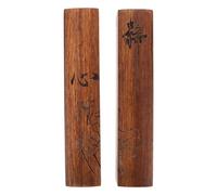 MAGICLULU Pisapapeles de Escritorio de Madera Maciza 2 Piezas, Herramienta Antideslizante para Caligrafía y Pintura, Tamaño 3,6 X 18 Cm, Accesorio Decorativo Asiático para Estudio y Oficina