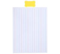 MAGICLULU Pizarra Blanca Pequeña Líneas para Escribir Letras Tablero de Borrado en Seco 1 Pieza Material Educativo para Oficina y Aprendizaje Escolar Fácil de Limpiar Multiuso para