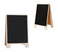 MAGICLULU Pizarras Pequeñas de Tiza de Madera, 2 Piezas, Doble Cara con Soporte, Prácticas y Fáciles de Escribir y Borrar para Oficinas y Pintura de Graffiti