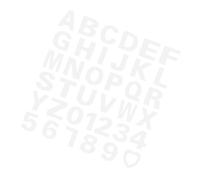 MAGICLULU Plantillas para Tartas DIY 37 Piezas Números y Letras 12 Pulgadas Moldes Huecos para Pasteles de Corazón Blanco Herramientas para Hornear Caseras y Decoración de Cumpleaños