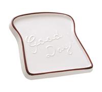 MAGICLULU Plato de Cerámica Forma de Tostada Ligero y Antiadherente para Pan, Adecuado para Uso en Restaurantes y Bodas, Diseño Elegante y Funcional Hogar