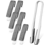 MAGICLULU Plumero Ciego Cepillo para Persianas, Limpieza de Doble Cara, Pp y Estropajo, Cabezal Desmontable, para Persianas y Objetos Planos y Finos