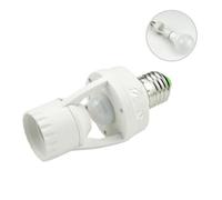 MAGICLULU Portalámparas Material PC Pbt y Cobre Sensor Infrarrojo de Alta Sensibilidad E27 Detección 360 Grados para Lámparas en Pasillos y Exteriores