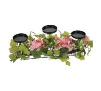 MAGICLULU Portavelas Hortensia Flores Decorativo Simulado Interior Tulipán Poseedor Candelabro Seda Titulares Flor para La Boda Decoracion Floral Adorno De Boda Flor Falsa Rota