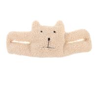 MAGICLULU Protector de Puerta Antipinchazos Forma de Oso de Peluche Beige, Tope de Puerta de Lana Berber para Seguridad de Bebés y Prevención de Atrapamientos Hogar