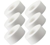 MAGICLULU Protector de Sudor para Cuello de Camisa y Sombrero, Almohadilla Absorbente Autoadhesiva de Tela No Tejida, Fácil de Usar, 6 Rollos Blancos para Uso Diario