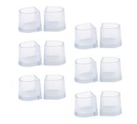 MAGICLULU Protector de Tacón Alto Transparente de PVC 12 Piezas para Reducir Ruido y Evitar Caídas en Ceremonias y Bodas al Aire Libre