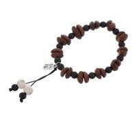 MAGICLULU Pulsera Elástica de Granos de Café Natural Marrón Aroma Intenso, Diseño Único y Estética Minimalista para Apasionados del Café y Accesorio Diario