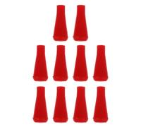 MAGICLULU Puntas de Flecha de Goma para Práctica 6 Mm, 10 Piezas Color Rojo, Compatibles Madera, Fibra de Vidrio, Carbono y Bambú, Ideales para Tiro Seguro y Entrenamiento