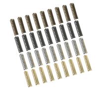 MAGICLULU Puntas Redondas de Cobre Diseño de 4 Agujeros para 120 Accesorios para Cordones de Sudaderas y Pantalones Ideales para Reparación DIY y Ajuste de Longitud para Cordones de Zapatos