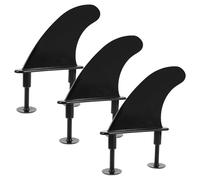 MAGICLULU Quillas para Tabla de Surf Paddle Surf, Aletas Desmontables de TPU Negras, Accesorios para Deportes Acuáticos y Kayak, Control y Estabilidad Mejorados, Herramienta para Maniobras