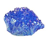 MAGICLULU racimo de Cristal Natural decoración Escritorio Joya decoración casa Decoración de Interiores Artilugio ágata Azul neón Piedras de Cristal multifunción colección de Piedra Blue