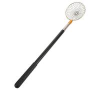 MAGICLULU Recogedor de Huevos Extensible 1,5 M 5 Secciones Varilla Negra y Red Protectora, Herramienta Portátil para Gallineros y Granjas Avícolas, Pinza Multifunción para Recolección