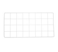 MAGICLULU Rejilla Metálica para Pared 40x20 Cm en Gris Claro, Expositor de Fotografías y Panel de Decoración para Colgar Fotos, Adecuado para Organizar y Decorar Habitaciones y Oficinas