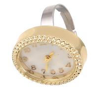 MAGICLULU Reloj Anillo Oval Ajustable para Hombre Unisex Cuarzo Resistente al Agua Estilo Clásico para Uso Diario y Trabajo
