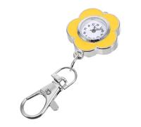 MAGICLULU Reloj de Bolsillo con Clip y Llavero con Diseño de Girasol de Cuarzo Pequeño y Ligero, Luminoso Adecuado para Exámenes de Estudiantes y Turnos de Enfermería
