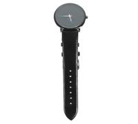 MAGICLULU Reloj de Hombre de Cuarzo Resistente al Agua Brillo Nocturno | Acero Inoxidable Negro, Movimiento Silencioso y Preciso, Estilo Minimalista Elegante, para Marido o Padre