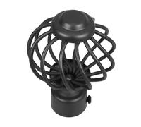 MAGICLULU Remates para Barra de Cortina Cuadrada Cabezas Decorativas Tipo Tapas Fáciles de Instalar para Hogar para Salas y Dormitorios