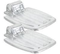 MAGICLULU Reposapiés de Silla de Ruedas Metálico Ligero y Fácil de Transportar, Par Resistente Diseño Simple y Apariencia Visual Atractiva para Personas Mayores
