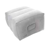 MAGICLULU Reposapiés Inflable para Viaje con Bolsa Cojín para Piernas y Dormir Almohada Elevadora de Suave para Avión y Oficina para Aliviar Dolor y Mejorar Comodidad