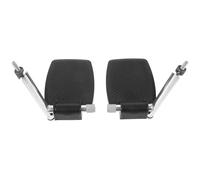 MAGICLULU Reposapiés para Silla de Ruedas de Metal y Abs, Pedal Elevador Antideslizante, Diseño Plegable y Reforzado, Soporte para Pierna Seguro y Cómodo, Accesorio para Movilidad
