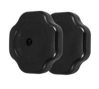 MAGICLULU Repuestos Olla Fissler de 2 Piezas Pomos de Plástico Negro de 19 Mm para Tapa, Resistentes al Desgaste y Fáciles de Agarrar