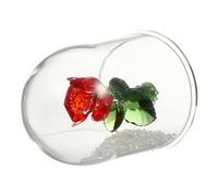 MAGICLULU Rosa de Cristal decoración Rosas para Siempre condujo Floral Boda Rosa preservada Home Decor decoração casa estatuilla de Rosa Estatua de Flor Hecha a Mano Flores Artificiales Rojo