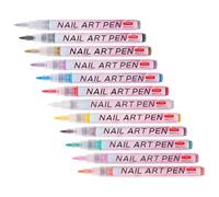 MAGICLULU Rotuladores para Adornar Uñas 12 Piezas Pintura Acrílica para Dibujar Flores y Detalles Finos Adecuado para DIY y Usuarios Expertos
