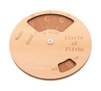 MAGICLULU Rueda de Quintas de Madera Herramienta Portátil para Guitarra y Piano para Práctica de Acordes y Refuerzo de Teoría Musical en Enseñanza y Uso Personal