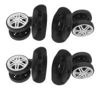 MAGICLULU Ruedas de Repuesto Silenciosas para Maleta 4 Pares A09 Doble Línea, Ruedas Giratorias 360° de Goma Alta Elasticidad para Equipaje Resistente y Reparación de Trolley Viaje