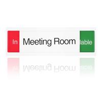 MAGICLULU Señalización De La Sala De Reuniones Indicador De Diapositiva De Negocios Cartel De La Sala De Reuniones Señal De Puerta De Privacidad Oficina Acrílico Puerta Del Baño