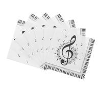 MAGICLULU Servilletas de Papel Notas Musicales para Fiesta, 20 Unidades, Decoración para Mesa de Cóctel y Eventos Familiares