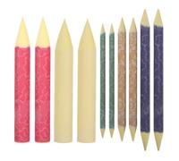 MAGICLULU Set de 10 Tocón de Papel para Dibujo Artístico, Herramientas de Mezcla y Difuminado para Estudiantes y Artistas Efecto de Sombreado Color Aleatorio