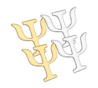 MAGICLULU Set de 4 Broches Símbolo de Psicología en Aleación, Diseño Novedoso y Sujeción Firme para Ropa, Adecuado para Obsequio en San Valentín o Día Madre