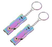 MAGICLULU Silbatos de Rescate para emergencias al Aire Libre, 2 Unidades, portátiles, con Sonido Fuerte, para Entrenamiento canino, Senderismo, Acampada y Supervivencia.