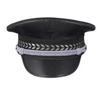 MAGICLULU Sombrero para Uso en Escénicas de Guardia Negro de Ala Grande Tejido de Algodón y Poliéster Diseño de Malla, Cómodo y Tridimensional para Hombre