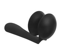 MAGICLULU Sonajero De Pie De Metal y Abs Negro, Accesorio Para Instrumentos De Percusión, Pandereta Compacta Para Acompañamiento Musical En Escena y Uso Educativo
