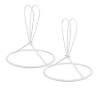 MAGICLULU Soporte Cónico para Pantalla De Lámpara 90mm De Hierro Resistente Adaptador Clip para Bombillas Accesorios De Lámparas para Velas y Candelabros 2 Piezas