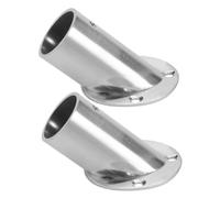 MAGICLULU Soporte de Barra para Armario Ángulo de 90° Biselado, Metal Resistente, Soporte Fijo para Extremo de Varilla, Compatible Barra de Ropa, Adecuado para Dormitorio, Juego de 2 Piezas